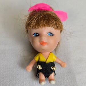 UD Uneeda Doll Co Inc Mini Baby Doll, Made in Hong Kong, 2" Vintage 1969